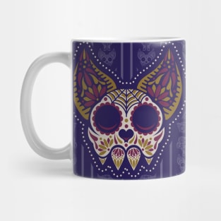 Bat Sugar Skull Wallpaper Mug